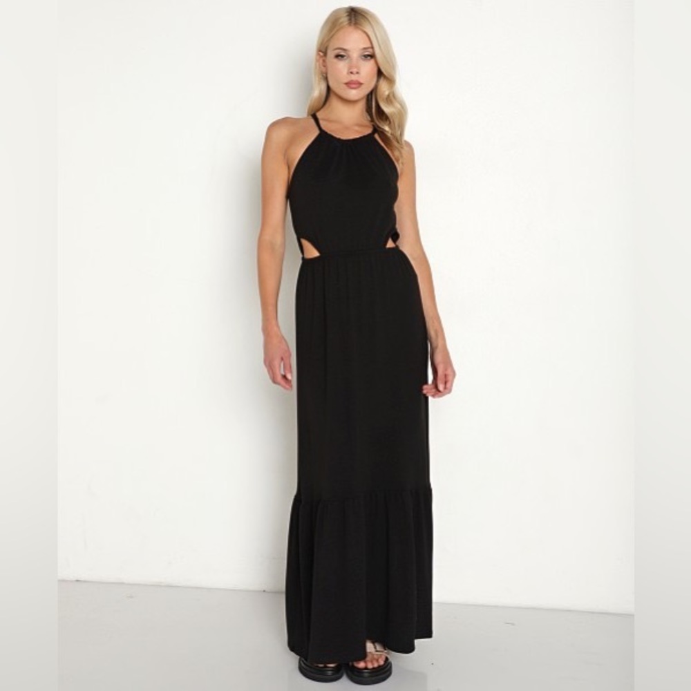 LBLC the Label | Heather Cut Out Dress Black | Size S